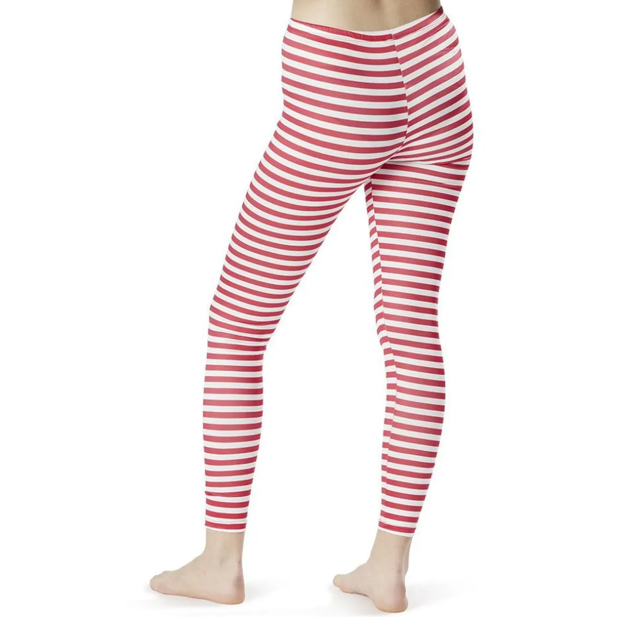 Legging Noël à rayures rouge et blanc < Gifi Discount