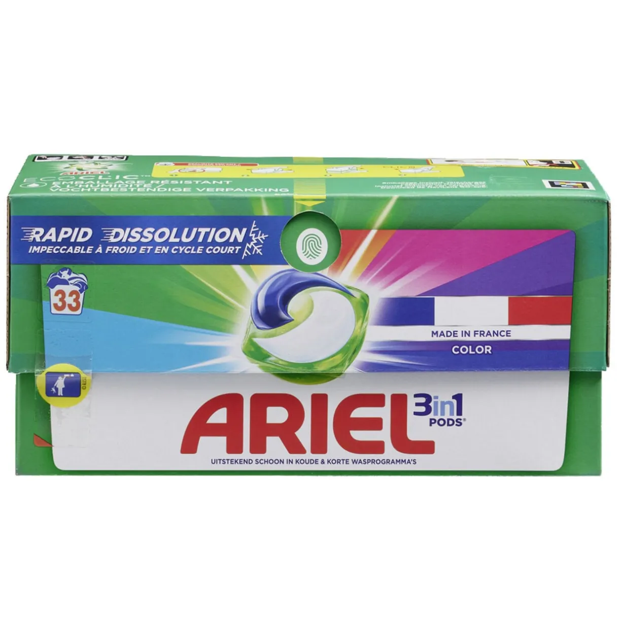 Lessive Ariel 33 capsules Couleur 3 en 1 < Gifi Online