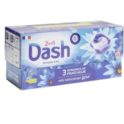 Lessive capsule Dash 2en1 Envolée d'air 38 lavages