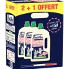 Lessive liquide Briochin savon noir bouquet floral 150 lavages 2+1 offert 3x 2,2L