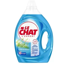 Lessive liquide Le Chat L'expert souffle de fraîcheur 44 lavages 1,9L