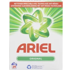 Lessive poudre Ariel Original 2,72 kg - 39 lavages