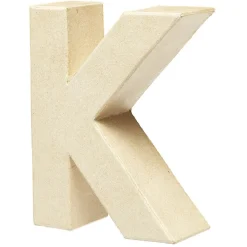 Lettre K à décorer en papier maché < Gifi Discount
