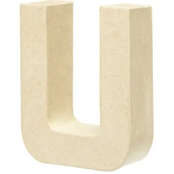 Lettre U à décorer en papier maché < Gifi Sale
