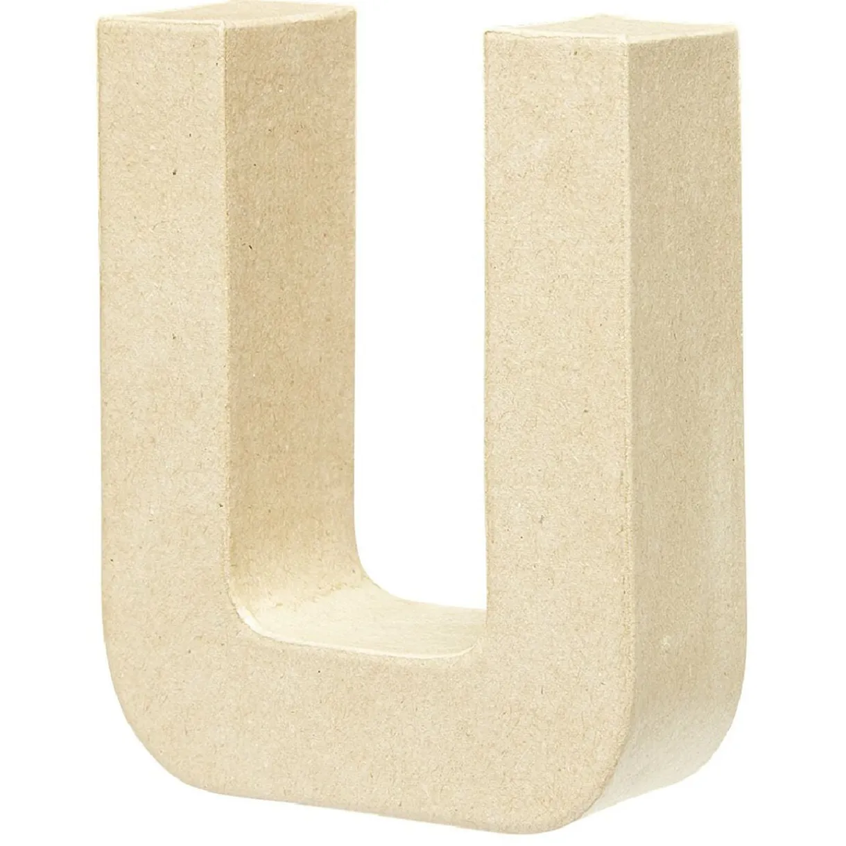 Lettre U à décorer en papier maché < Gifi Sale