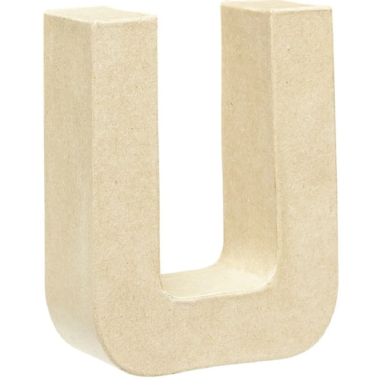 Lettre U à décorer en papier maché < Gifi Sale