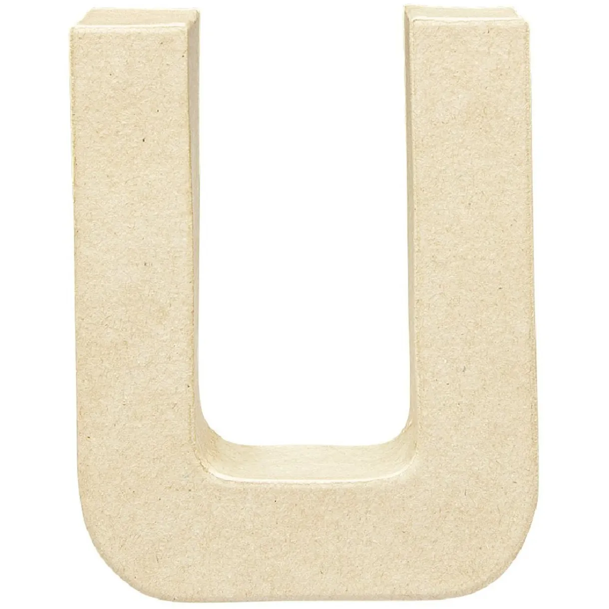 Lettre U à décorer en papier maché < Gifi Sale