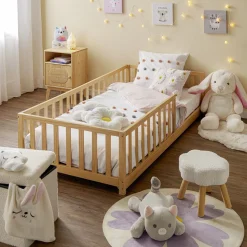 Lit enfant en bois Nicolas 198x96xH45cm < Gifi New