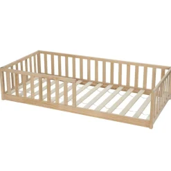 Lit enfant en bois Nicolas 198x96xH45cm < Gifi New