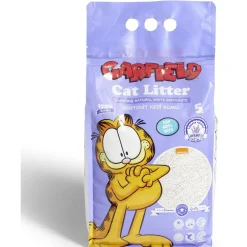 Litière naturelle pour chat Garfield senteur lavande bentonite 5kg < Gifi New
