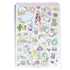 Livre coloriage avec stickers 21x30,5cm < Gifi Outlet