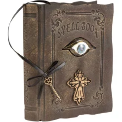 Livre de sort Halloween sonore et lumineux avec clé