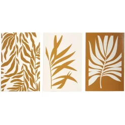 Lot de 3 affiches papier beige et orange 10x15cm < Gifi Best