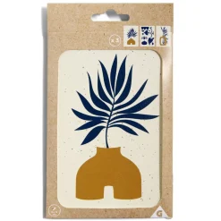 Lot de 3 affiches papier orange bleu et beige 10x15cm < Gifi Clearance