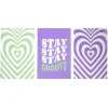Lot de 3 affiches papier vert et violet 10x15cm < Gifi Hot