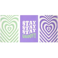 Lot de 3 affiches papier vert et violet 10x15cm < Gifi Hot