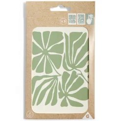 Lot de 3 affiches papier vert et blanc 10x15cm < Gifi Outlet