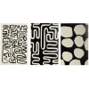 Lot de 3 affiches style abstrait papier noir et beige 10x15cm < Gifi Hot