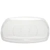 Lot de 6 assiettes carrées plastique transparent à bord arrondi 18,5x18,5 cm < Gifi Online
