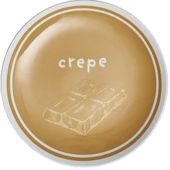 Lot de 4 assiettes à dessert porcelaine design crêpe Ø19cm < Gifi Sale