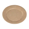 Lot de 50 assiettes à dessert rondes en carton kraft marron