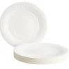 Lot de 50 assiettes en carton blanc Ø23 cm < Gifi Best
