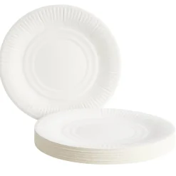 Lot de 50 assiettes en carton blanc Ø23 cm < Gifi Best