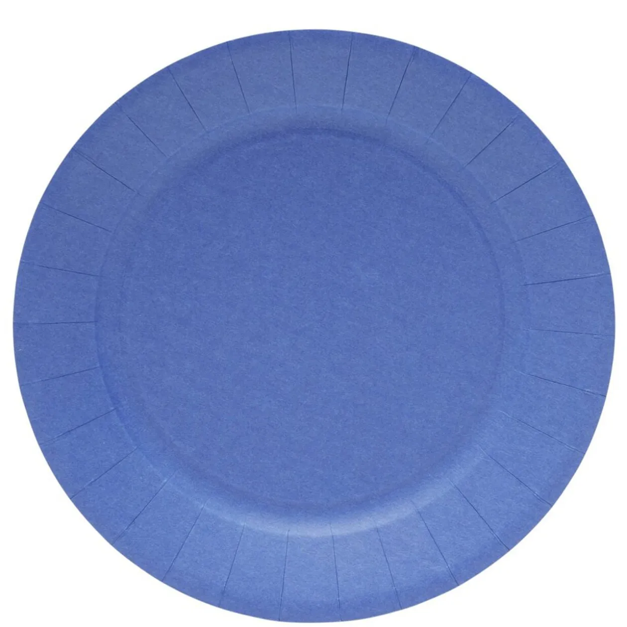 Lot de 10 assiettes en carton Ø23cm bleu nuit