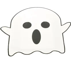 Lot de 8 assiettes en carton Ø23cm design fantôme Halloween < Gifi Sale