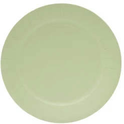 Lot de 10 assiettes en carton Ø23cm vert olive