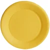 Lot de 10 assiettes en carton jaune Ø18 cm