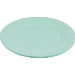 Lot de 10 assiettes en carton vert d'eau Ø18 cm < Gifi Outlet