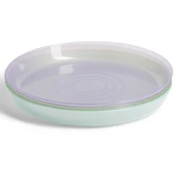 Lot de 4 assiettes enfant plastique coloré Ø18,5cm < Gifi Discount