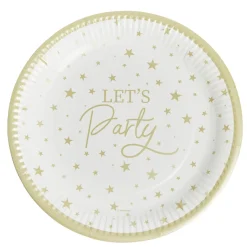 Lot de 8 assiettes Let's Party carton Ø23cm < Gifi Best