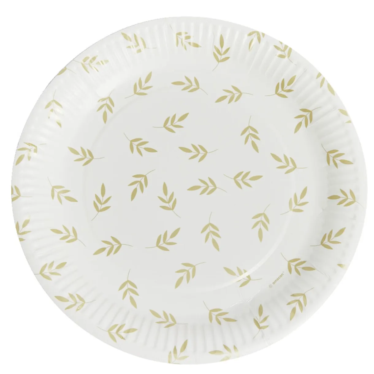 Lot de 8 assiettes motif nature carton Ø23cm < Gifi