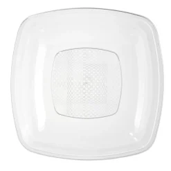Lot de 6 assiettes plastique transparent Ø18cm < Gifi Best