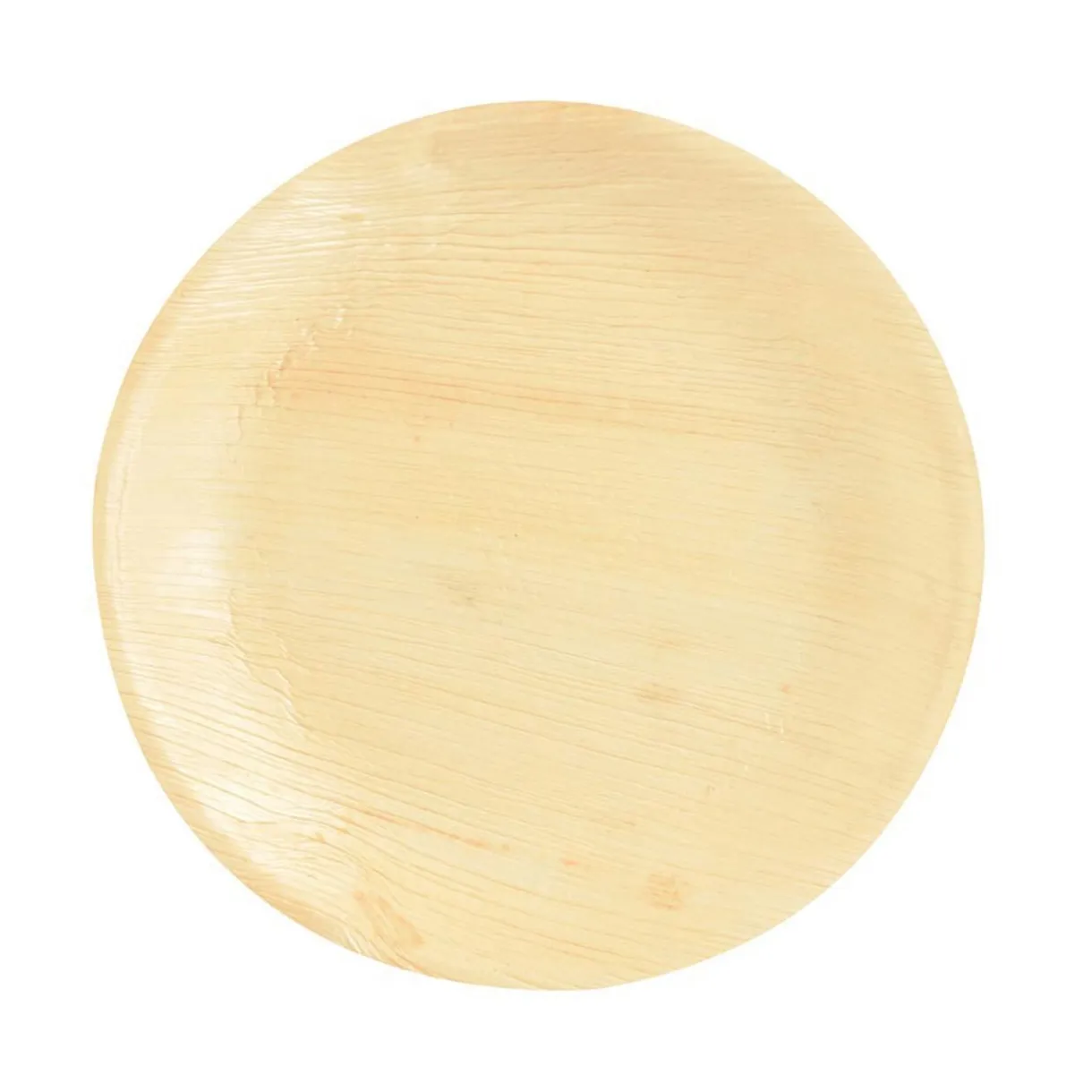 Lot de 6 assiettes rondes en feuille de palmier beige < Gifi Outlet