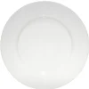 Lot de 4 assiettes rondes plastique blanc translucide Ø24 cm < Gifi New