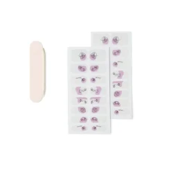 Lot de 24 autocollants vernis à ongles imprimés 6 coloris < Gifi