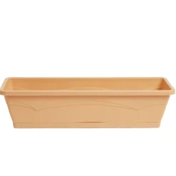 Lot de 3 balconnières 6L - 50x15x17cm plastique terracotta < Gifi Clearance