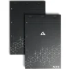 Lot de 2 bloc-notes perforés à grands carreaux A4 - 160 pages