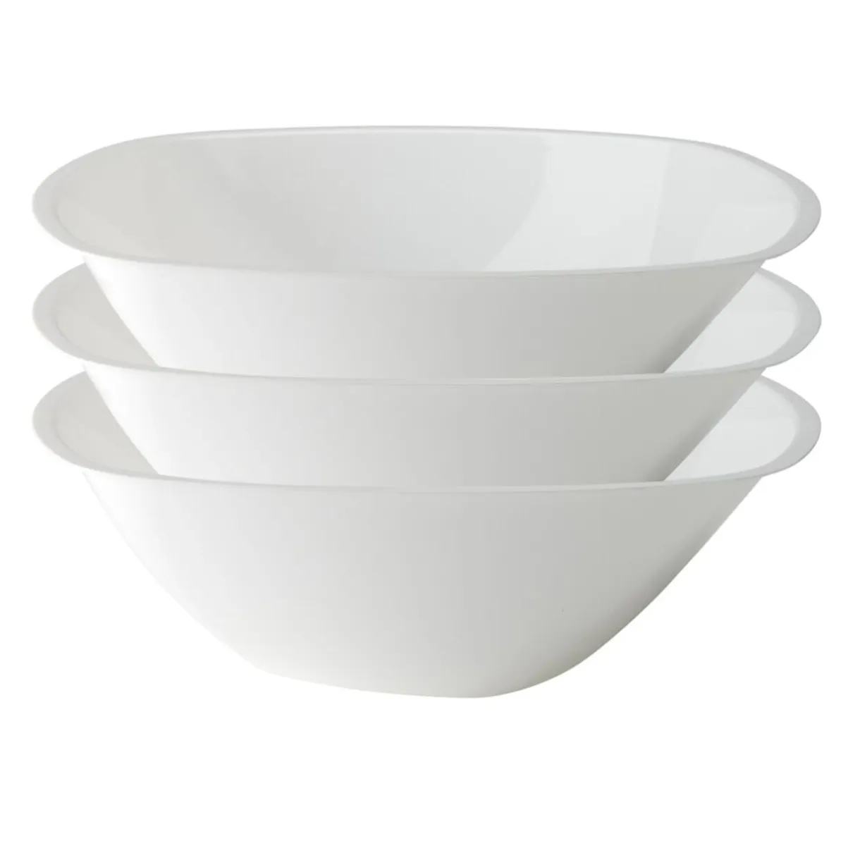 Lot de 3 bols en plastique transparent Ø27,7xH9,2cm < Gifi Clearance