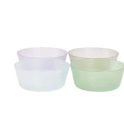 Lot de 4 bols pour enfant en plastique coloré Ø12xH.4,5cm < Gifi