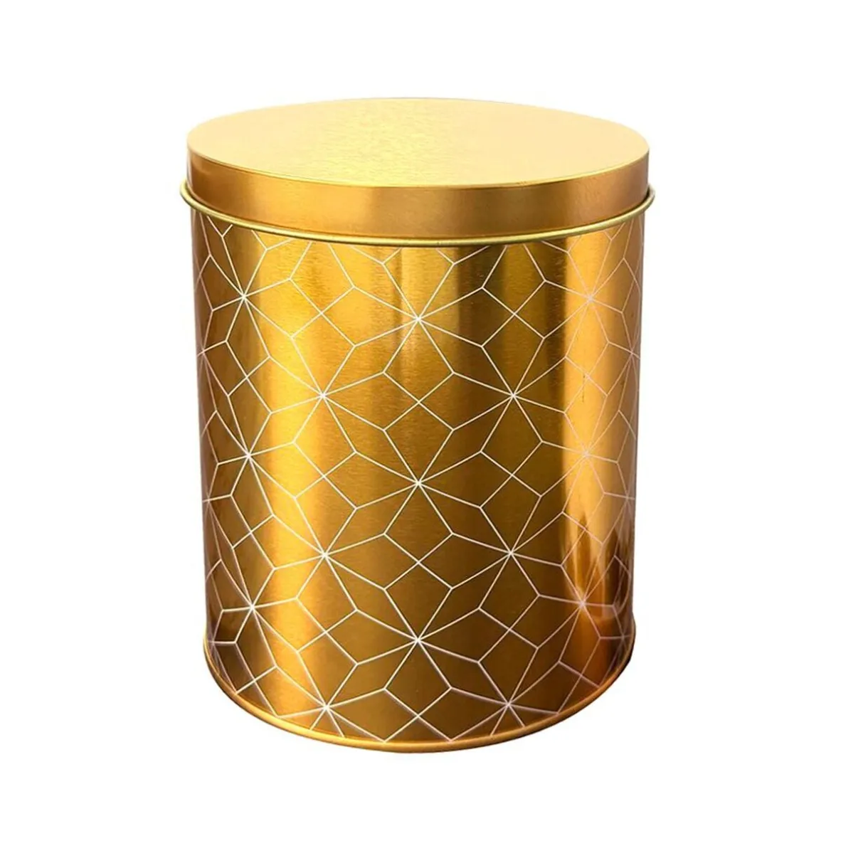 Lot de 3 boîtes alimentaires décor Noël métal blanc et doré 3 tailles < Gifi Discount