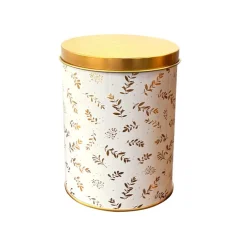 Lot de 3 boîtes alimentaires décor Noël métal blanc et doré 3 tailles < Gifi Discount