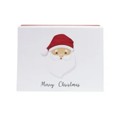 Lot de 3 boîtes cadeaux rectangulaires à empiler décor Noël 3 tailles