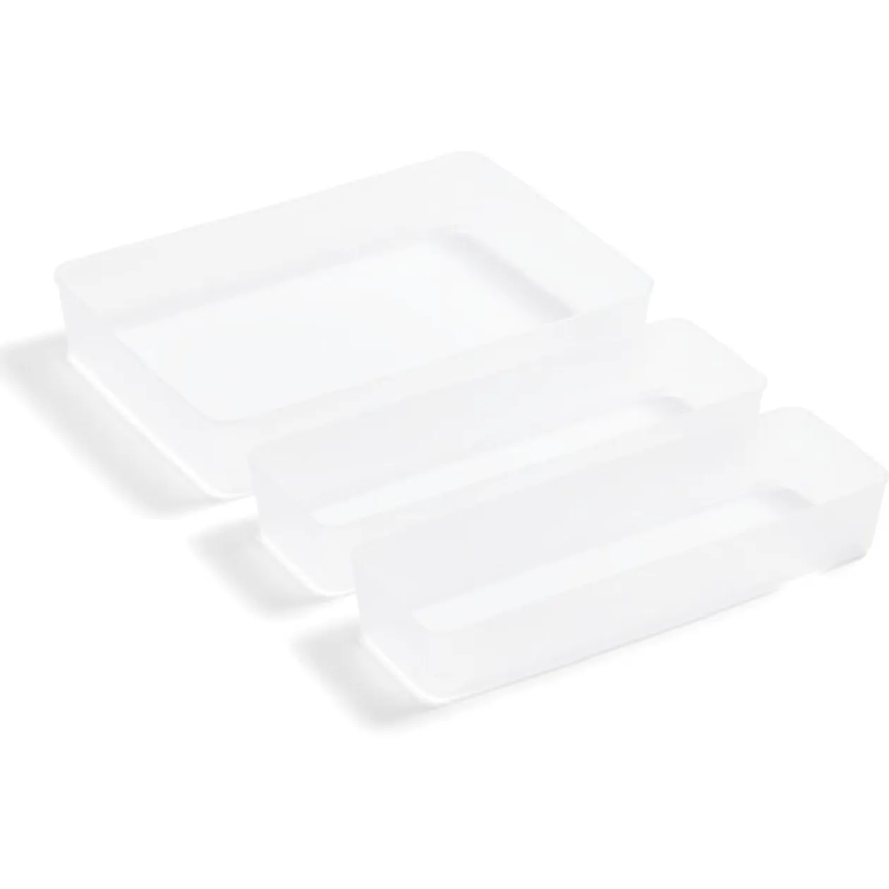 Lot de 3 boîtes de rangement pour tiroirs