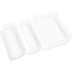 Lot de 3 boîtes de rangement pour tiroirs