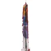 Lot de 2 bougies chandelle arc-en-ciel