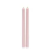 Lot de 2 bougies chandelles LED roses Ø2,2xH22,5cm < Gifi Clearance